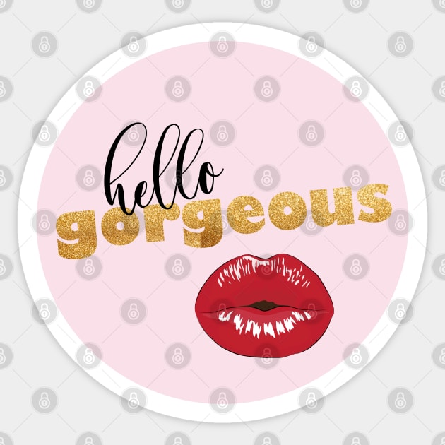 Hello gorgeous Sticker by BoogieCreates